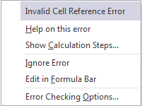 find invalid reference in excel for mac 2017